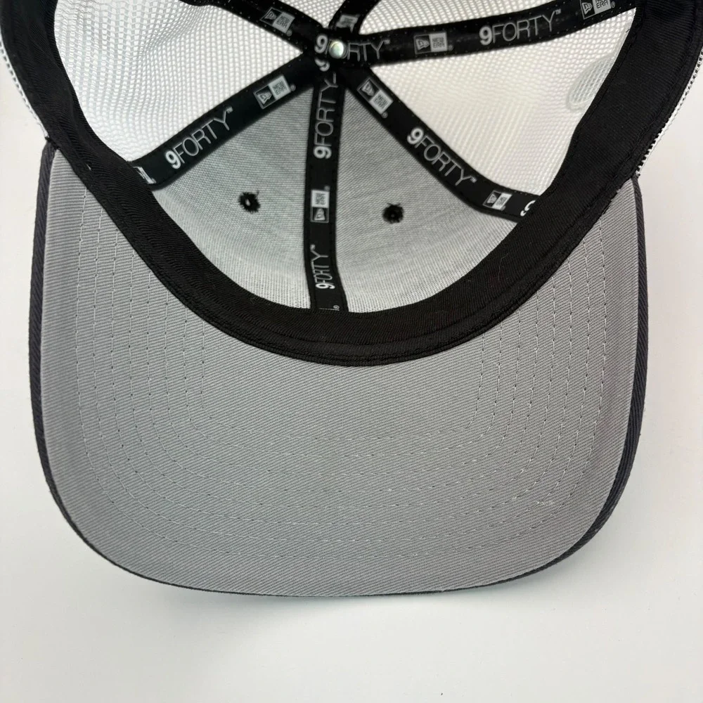 Philadelphia Eagles New Era 9FORTY Super Bowl LVII Snap Back Hat Black White - Picture 7 of 7